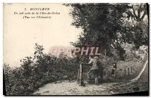 Cartes postales Honfleur Un Joli coin De La Cote De Grace Vue sur l&#39estuaire