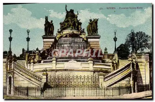 Cartes postales Rouen Fontaine Sainte Marie