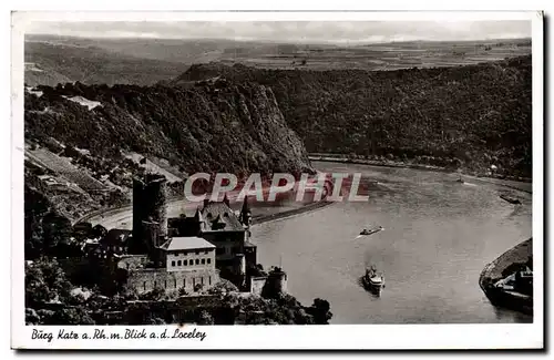 Cartes postales moderne Burg Kate Blick Loreley