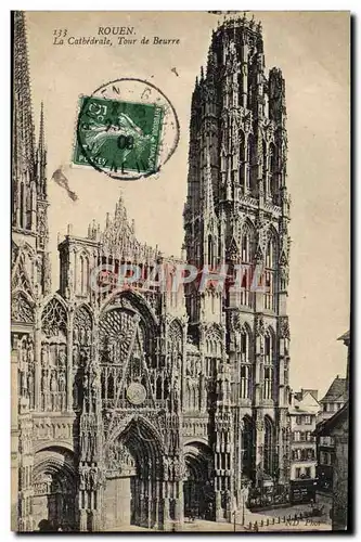 Ansichtskarte AK Rouen La Cathedrale Tour De Beurre