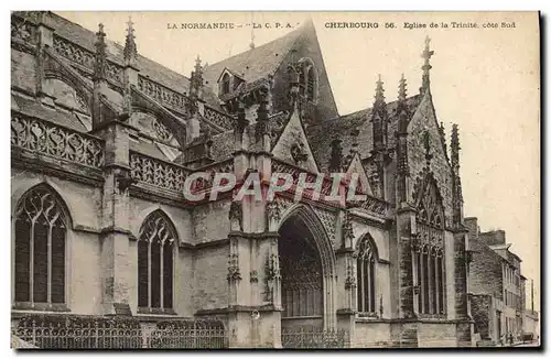 Cartes postales Cherbourg Eglise de la Trinite Cote Sud