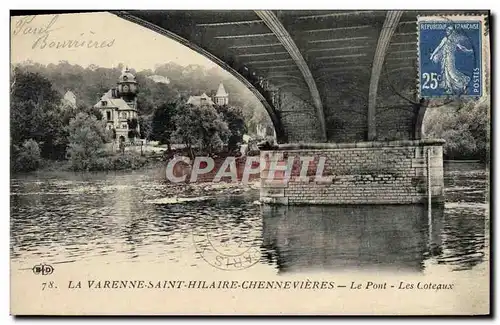 Ansichtskarte AK La Varenne Saint Hilaire Chennevieres Le Pont Les coteaux