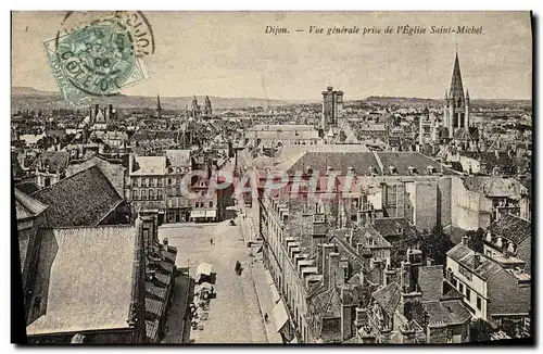 Ansichtskarte AK Dijon Vue Generale Prise de l&#39Eglise Saint Michel