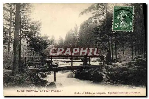 Cartes postales Gerardmer Le pont d'Amour