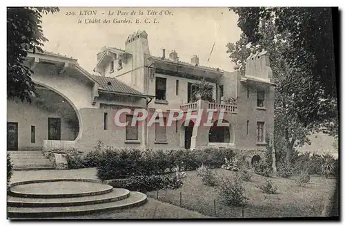 Cartes postales Lyon Le Parc de la Tete d&#39Or le chalet des gardes