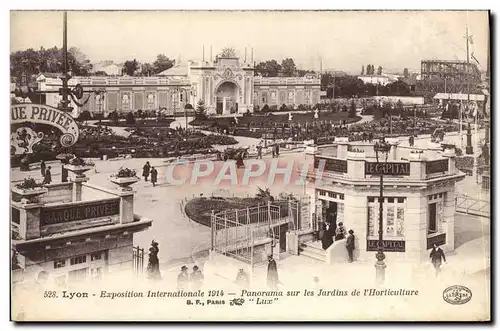 Cartes postales Lyon Exposition Internationale Panorama Sur les Jardins de L&#39Horticulture