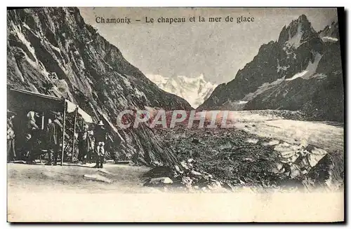 Ansichtskarte AK Chamonix Le Chapeau et la Mer De Glace