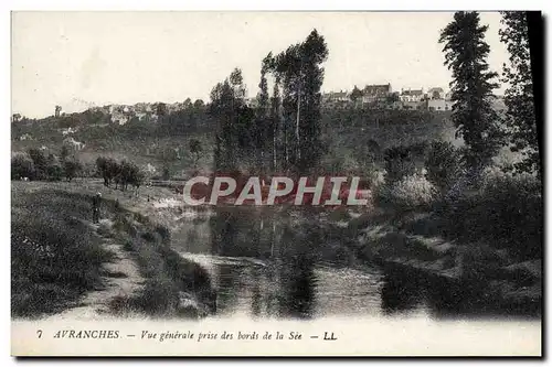 Cartes postales Avranches Vue Generale Prise des bords de la See