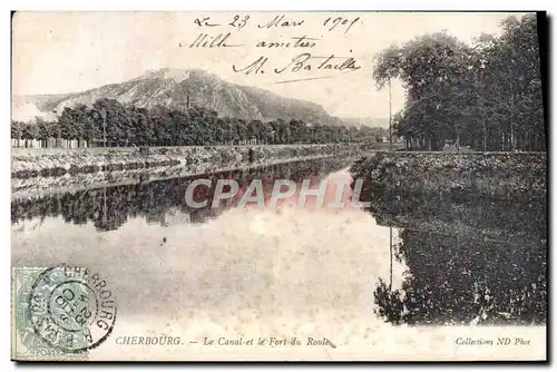 Ansichtskarte AK Cherbourg Le Canal et le Fort du Roule