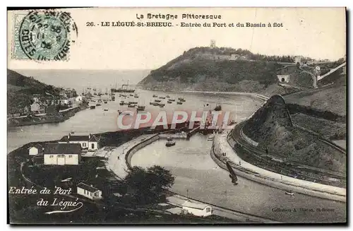 Ansichtskarte AK Le Legue St Brieuc Entree du Port et du Bassin a Flot