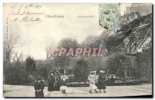 Cartes postales Cherbourg Jardin Public