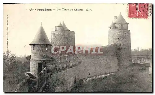 Cartes postales Fougeres Les tours du chateau