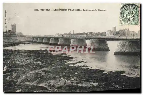 Cartes postales Vendee Les Sables D'Olonne la Jetee de la Chaume