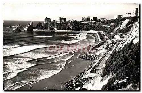 Moderne Karte Biarritz La Cote des Basques