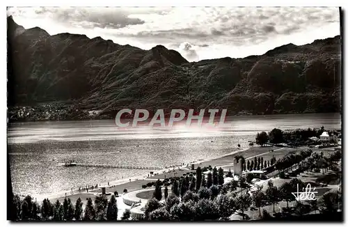 Cartes postales moderne Aix Les Bains Plage Municipale et Dent du Chat