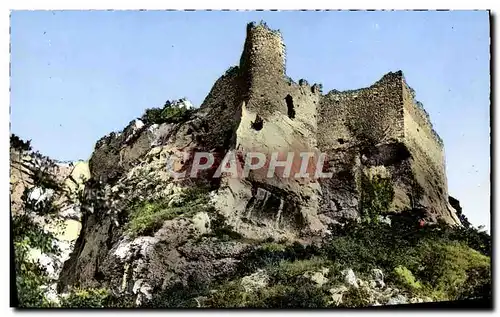 Moderne Karte Fontaine De Vaucluse Les Ruines du Chateau