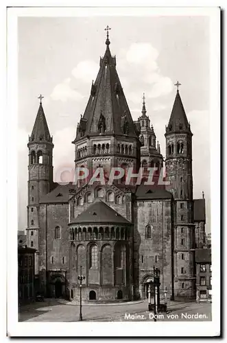 Cartes postales moderne Mainz Dom Von Norden