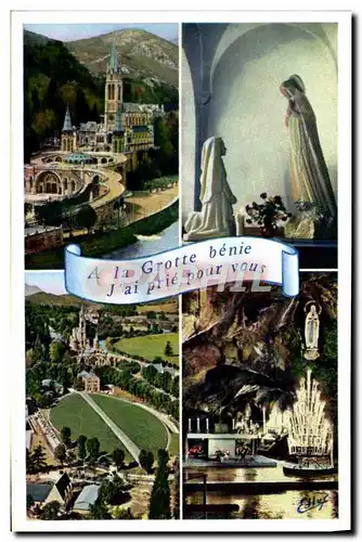 Cartes postales moderne Lourdes La Basilique I&#39Apparition