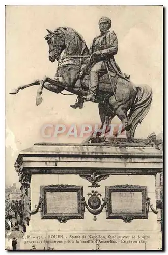 Ansichtskarte AK Rouen Statue De Napoleon Fondue Avec Le Bronze Austerlitz