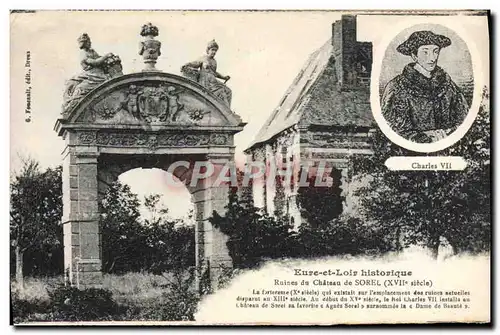 Cartes postales Ruines Du Chateau De Sorel