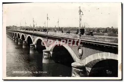 Cartes postales moderne Bordeaux Le Pont Sur La Garonne