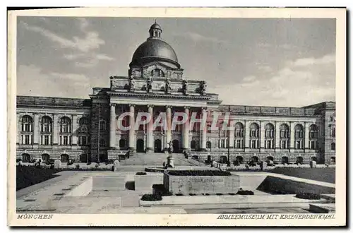 Cartes postales Munchen Armeemuseum Mit Kriegerdenkmal