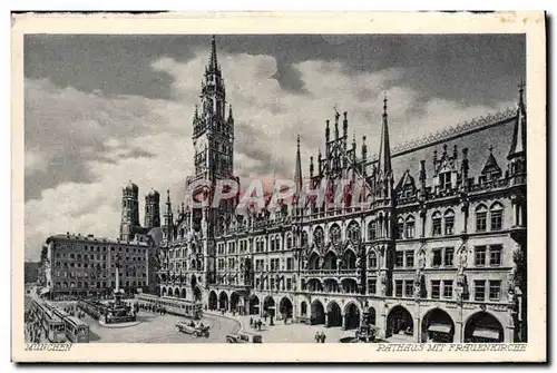 Cartes postales Munchen Rathaus Mit Frauenkirche