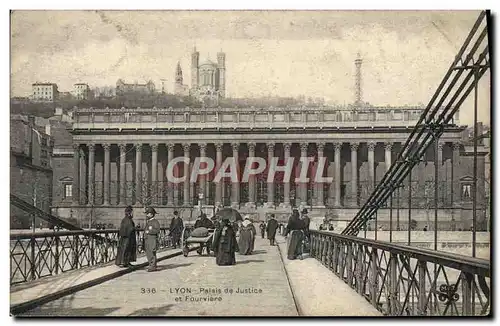 Cartes postales Lyon Palais De Justice Et Fourviere