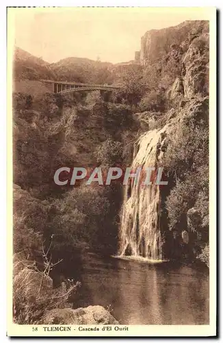 Ansichtskarte AK Tlemcen Cascade D&#39El Ourit