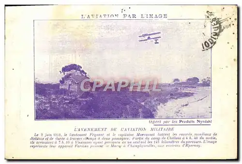 Cartes postales Aviation Avion Algarine Avenement de l&#39aviation militaire lieutenant Fequant Capitaine Marcon