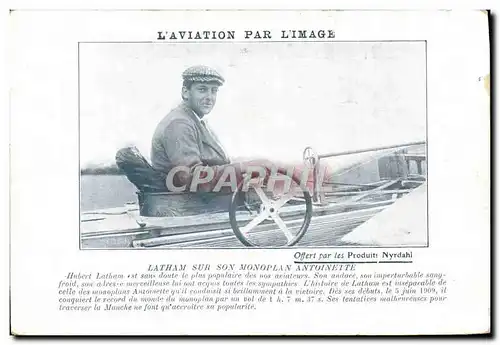 Ansichtskarte AK Aviation Avion Latham sur son avion Antoinette