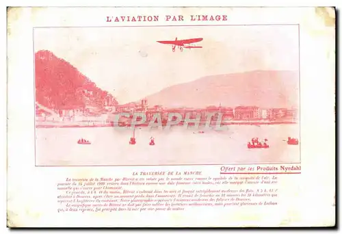 Cartes postales Aviation Avion La traversee de la Manche Nyrdahl