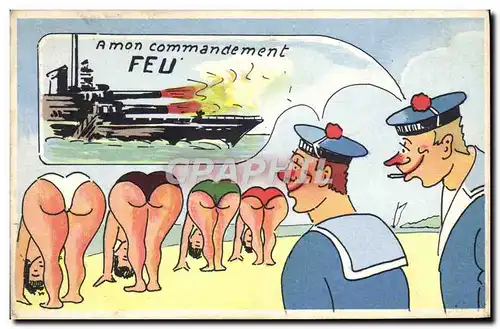 Ansichtskarte AK Bateau Guerre Marins Femmes Pin Up