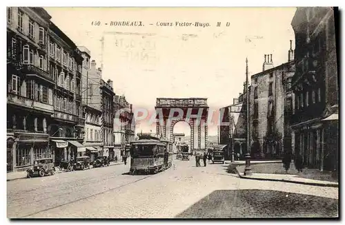 Cartes postales Tramway Train Bordeaux Cours Victor Hugo