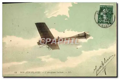 Ansichtskarte AK Avion Aviation Aeroplane Latham