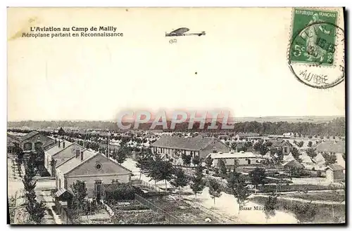 Ansichtskarte AK Avion Aviation au camp de Mailly Aeroplane partant en reconnaissance