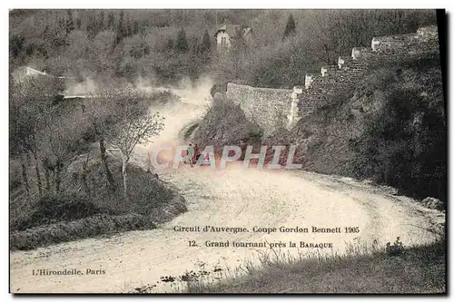 Cartes postales Automobile Cartes postales Automobile Coupe Gordon Bennett 5 juillet 1905 Circuit d&#39Auvergne Grand tourna