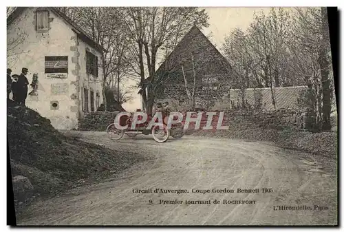 Ansichtskarte AK Automobile Ansichtskarte AK Automobile Coupe Gordon Bennett 5 juillet 1905 Circuit d&#39Auvergne Premier tour