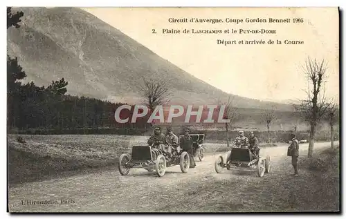 Ansichtskarte AK Automobile Ansichtskarte AK Automobile Coupe Gordon Bennett 5 juillet 1905 Circuit d&#39Auvergne Plaine de La