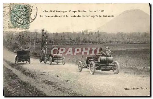 Ansichtskarte AK Automobile Ansichtskarte AK Automobile Coupe Gordon Bennett 5 juillet 1905 Circuit d&#39Auvergne Le Puy de Do