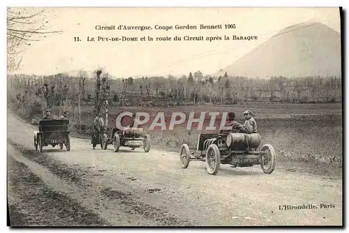 Ansichtskarte AK Automobile Ansichtskarte AK Automobile Coupe Gordon Bennett 5 juillet 1905 Circuit d&#39Auvergne Le Puy de Do