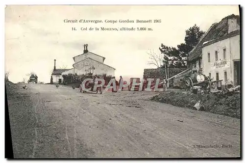 Cartes postales Automobile Cartes postales Automobile Coupe Gordon Bennett 5 juillet 1905 Circuit d&#39Auvergne Col de la Mo