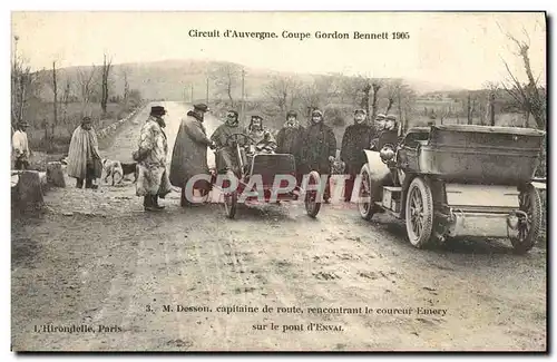 Ansichtskarte AK Automobile Ansichtskarte AK Automobile Coupe Gordon Bennett 5 juillet 1905 Circuit d&#39Auvergne Desson Capit