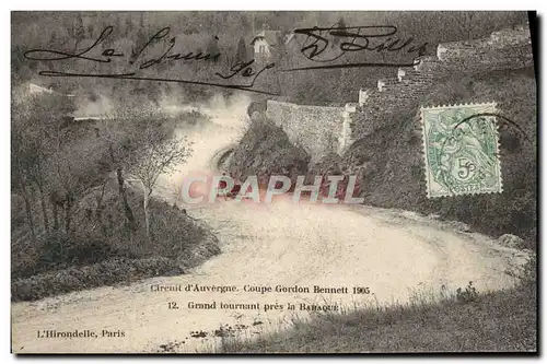 Ansichtskarte AK Automobile Ansichtskarte AK Automobile Coupe Gordon Bennett 5 juillet 1905 Circuit d&#39Auvergne Grand tourna