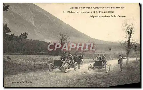 Cartes postales Automobile Cartes postales Automobile Coupe Gordon Bennett 5 juillet 1905 Circuit d&#39Auvergne Plaine de La