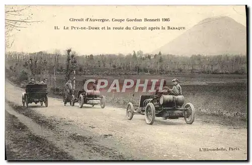 Ansichtskarte AK Automobile Ansichtskarte AK Automobile Coupe Gordon Bennett 5 juillet 1905 Circuit d&#39Auvergne Le Puy de Do