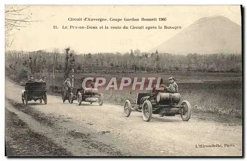 Cartes postales Automobile Cartes postales Automobile Coupe Gordon Bennett 5 juillet 1905 Circuit d&#39Auvergne Le Puy de Do