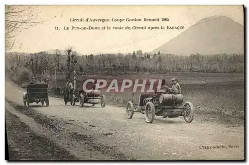 Cartes postales Automobile Cartes postales Automobile Coupe Gordon Bennett 5 juillet 1905 Circuit d&#39Auvergne Le Puy de Do