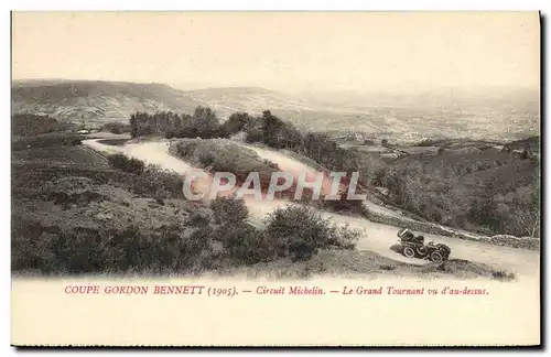 Cartes postales Automobile Cartes postales Automobile Coupe Gordon Bennett 5 juillet 1905 Circuit d&#39Auvergne Circuit Mich