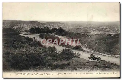 Cartes postales Automobile Cartes postales Automobile Coupe Gordon Bennett 5 juillet 1905 Circuit d&#39Auvergne Circuit Mich